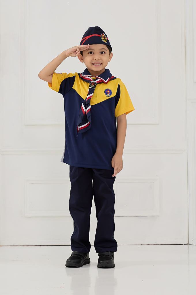 T-shirt Pengakap Sekolah Rendah Kuning